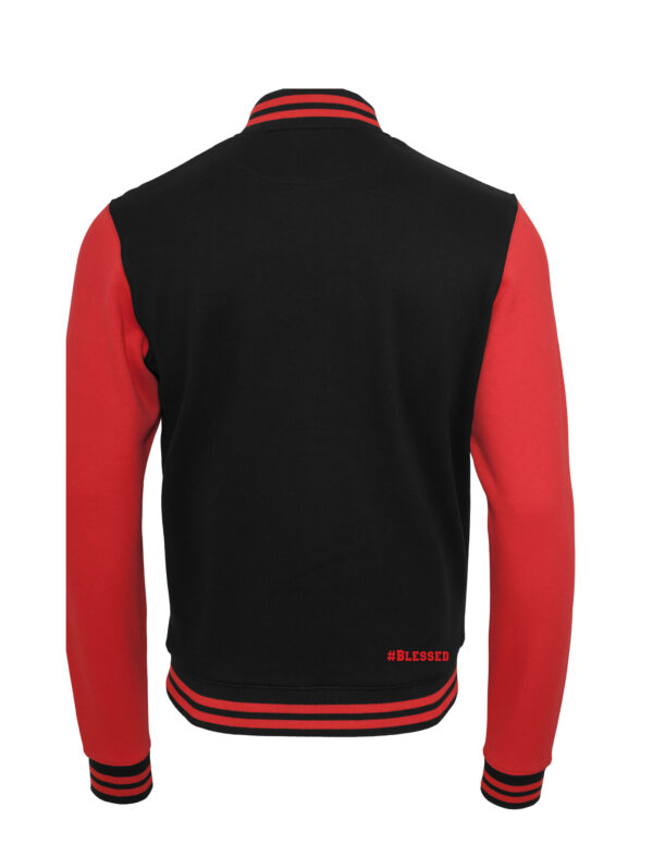 College Jacket black_red back