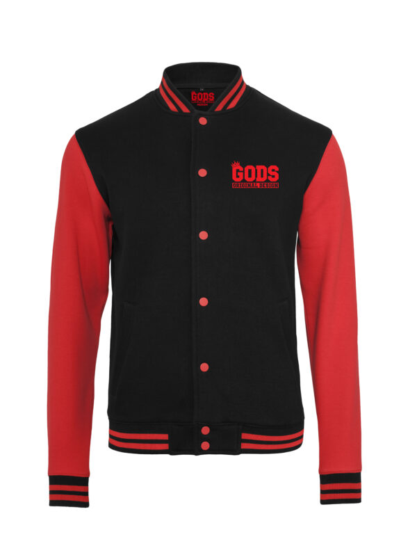College Jacket black_red front
