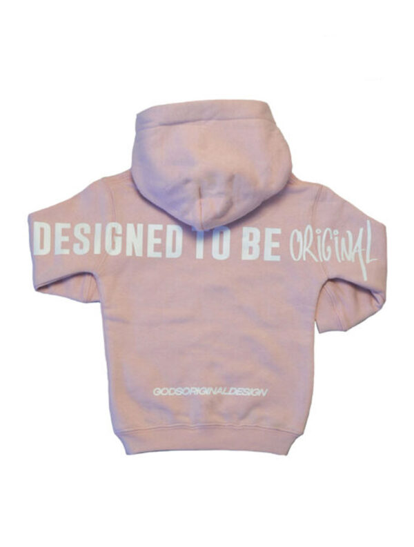 Finest baby hoodie pink back