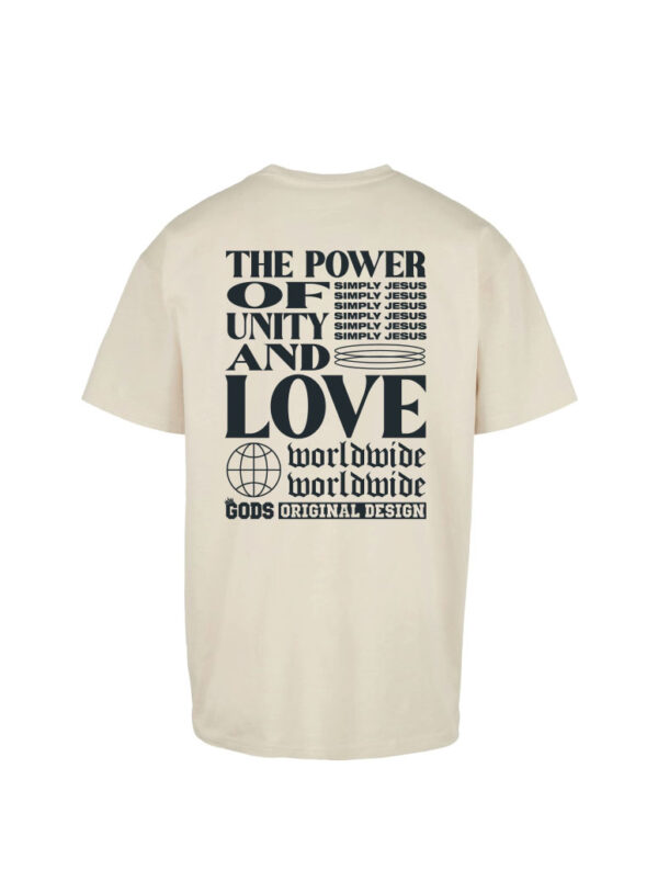 Power Of Unity and Love Tee Sand Back